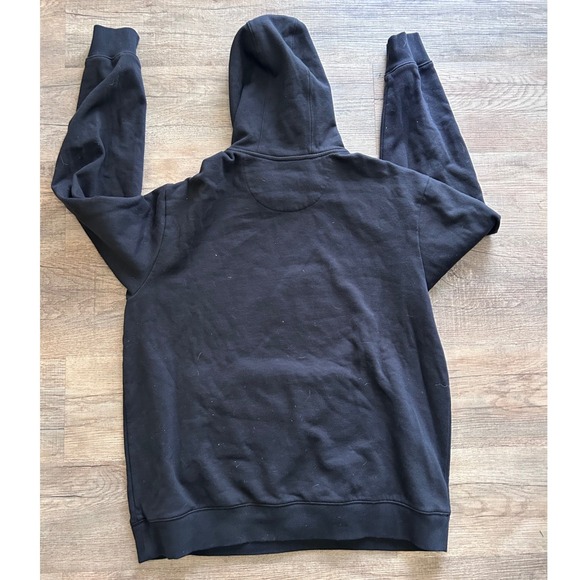 Duluth Trading Co Beer Holder Pocket Large Mens Black Relaxed Fit Graphic Hoodie - Picture 4 of 7